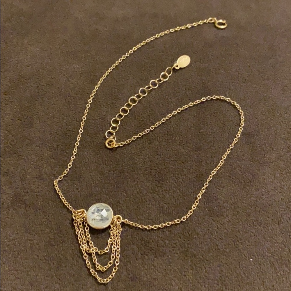 Moonstone choker